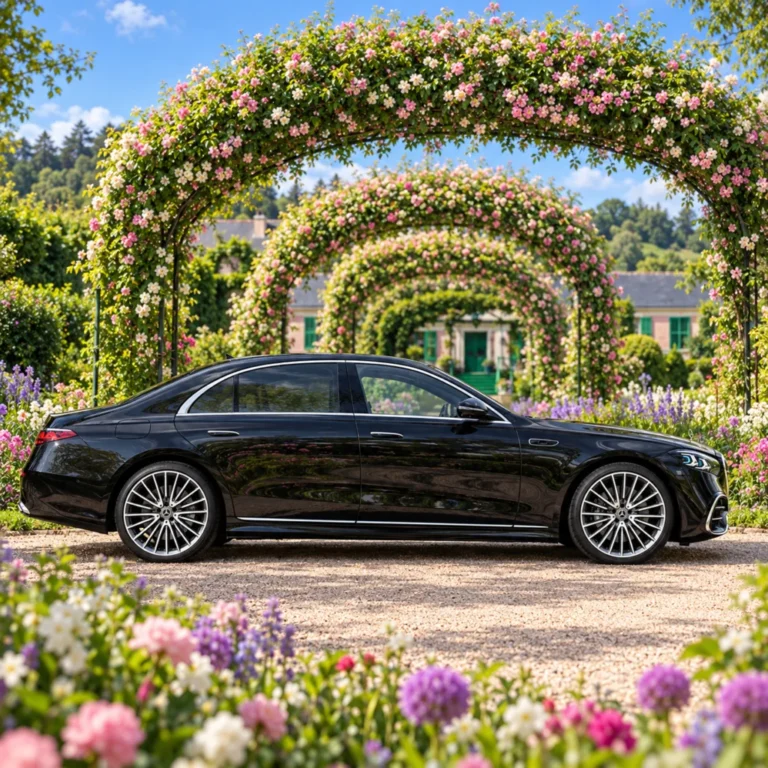 Mercedes Classe S lors d’une excursion privée à Giverny au départ de Paris